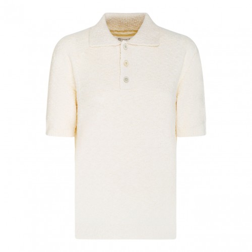Cream White Polo Shirt