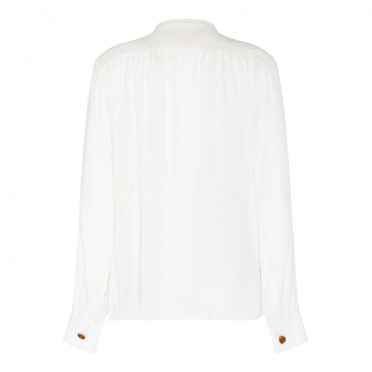 Marni White Silk Long Sleeved Shirt.