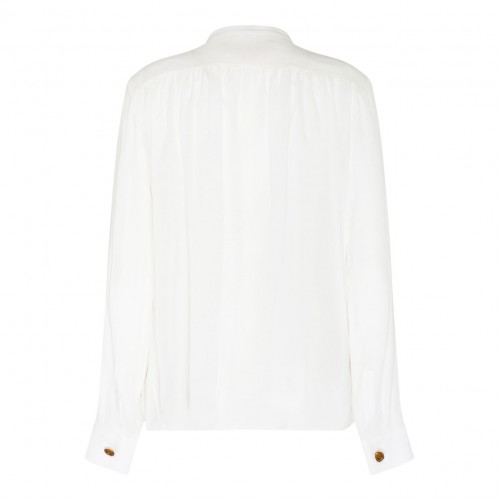 Marni White Silk Long Sleeved Shirt.