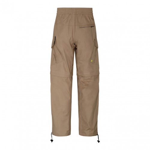 MSGM Beige Cotton Cargo Trousers. 2