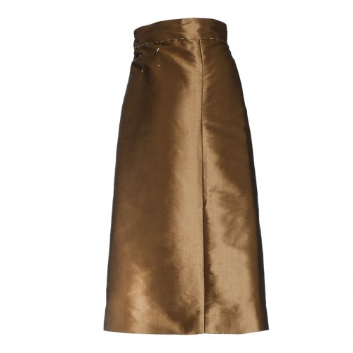 Maison Margiela Brown A-Line Skirt. 2