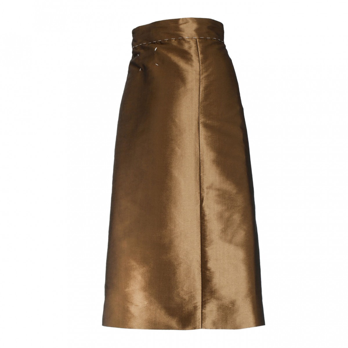 Maison Margiela Brown A-Line Skirt.