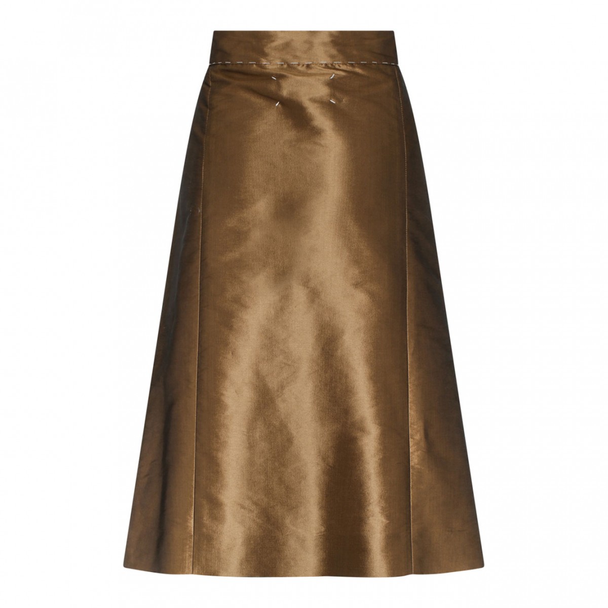 Maison Margiela Brown A-Line Skirt.