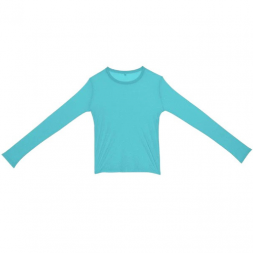Charles Turquoise Long Sleeve Tee