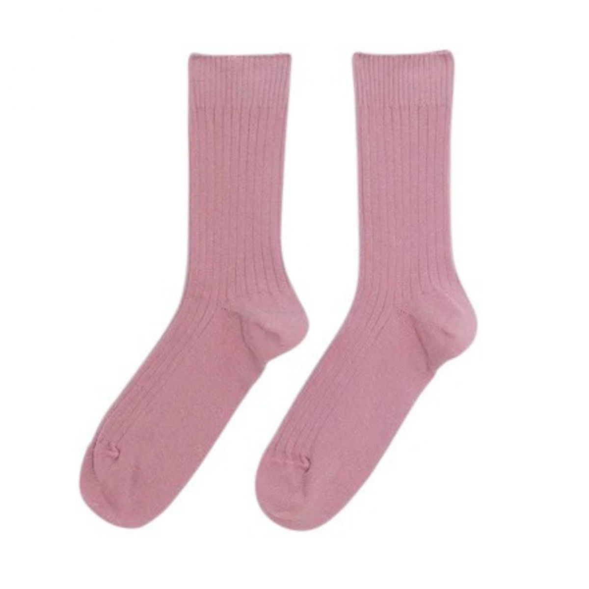 Bridge Brown Rib Overankle Socks