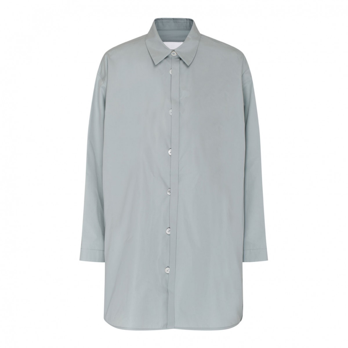 Jil Sander Light Blue Cotton Long-Sleeves Shirt. 