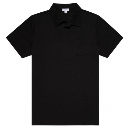 Black Riviera Polo Shirt