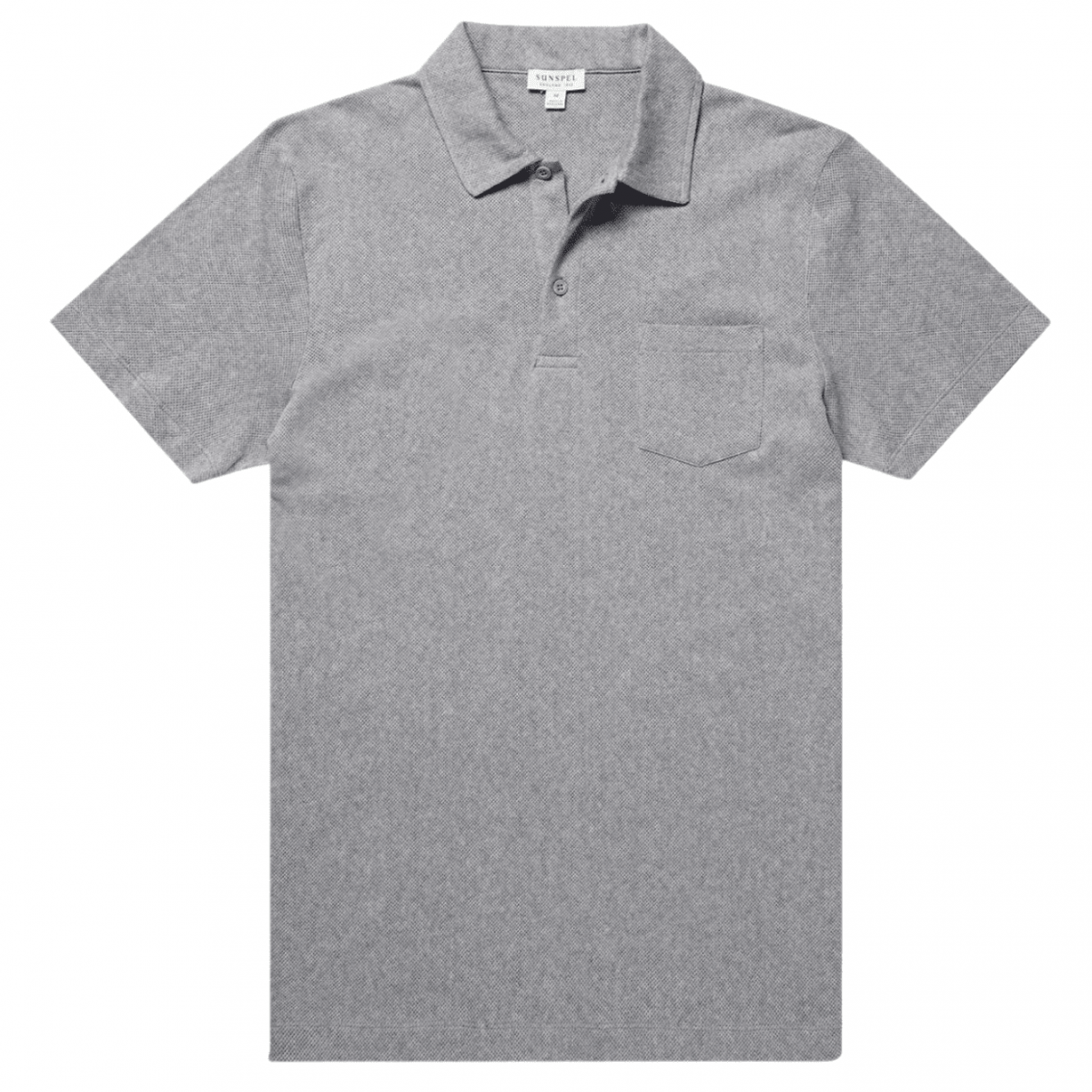 Grey Melange Riviera Polo Shirt