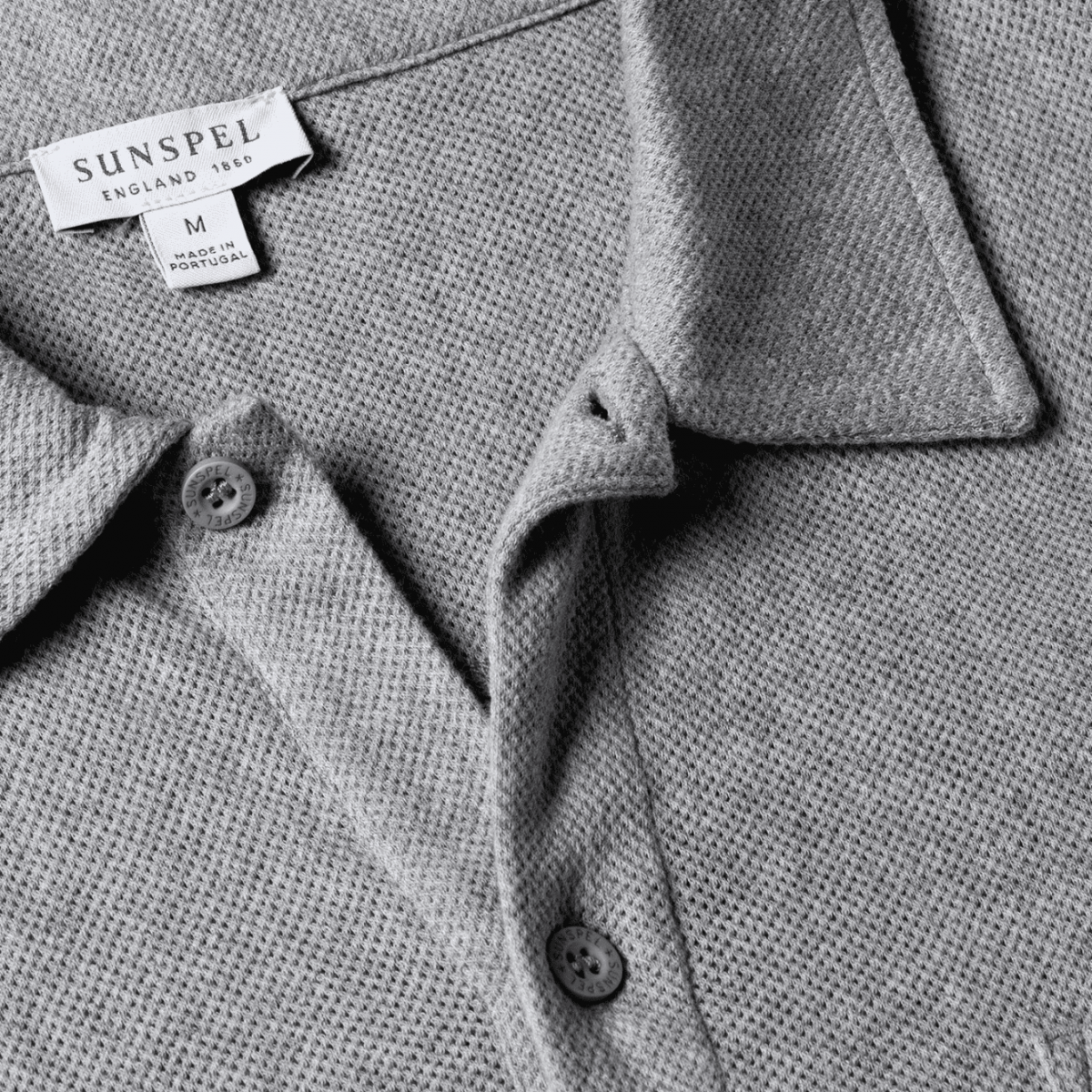 Grey Melange Riviera Polo Shirt