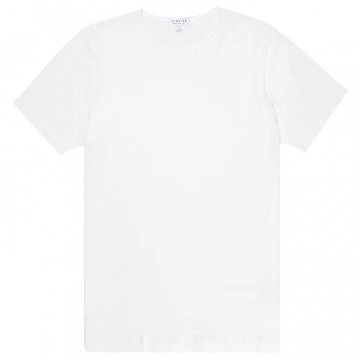 White Superfine Cotton Underwear T‑Shirt