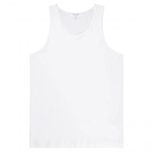 White Superfine Cotton Underwear Vest