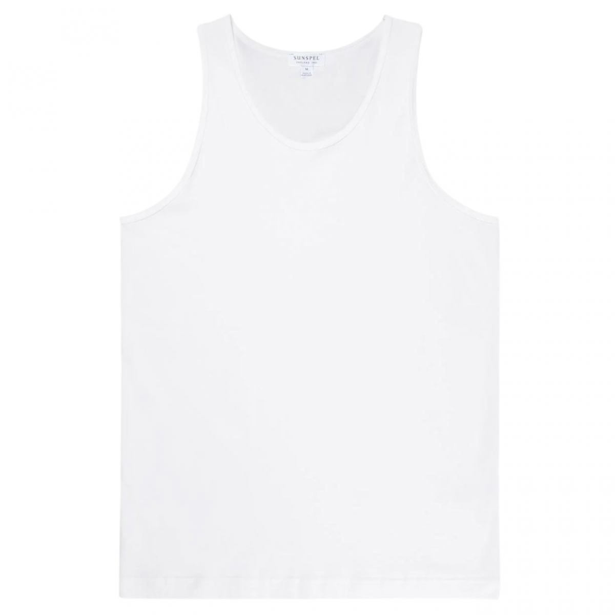 White Superfine Cotton Underwear Vest