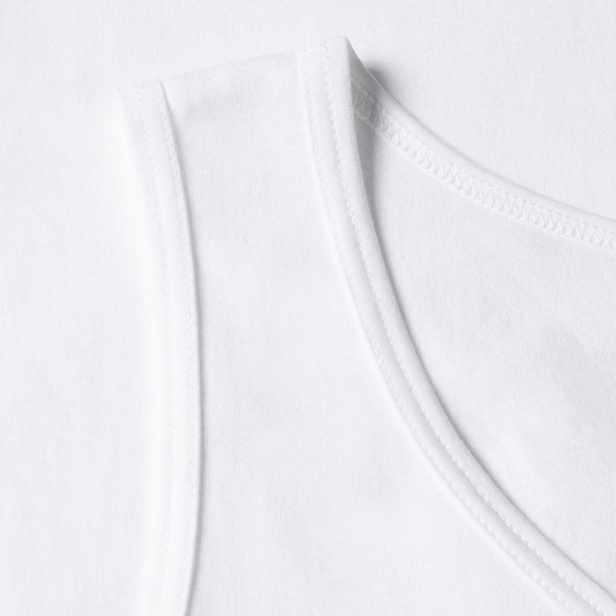 White Superfine Cotton Underwear Vest