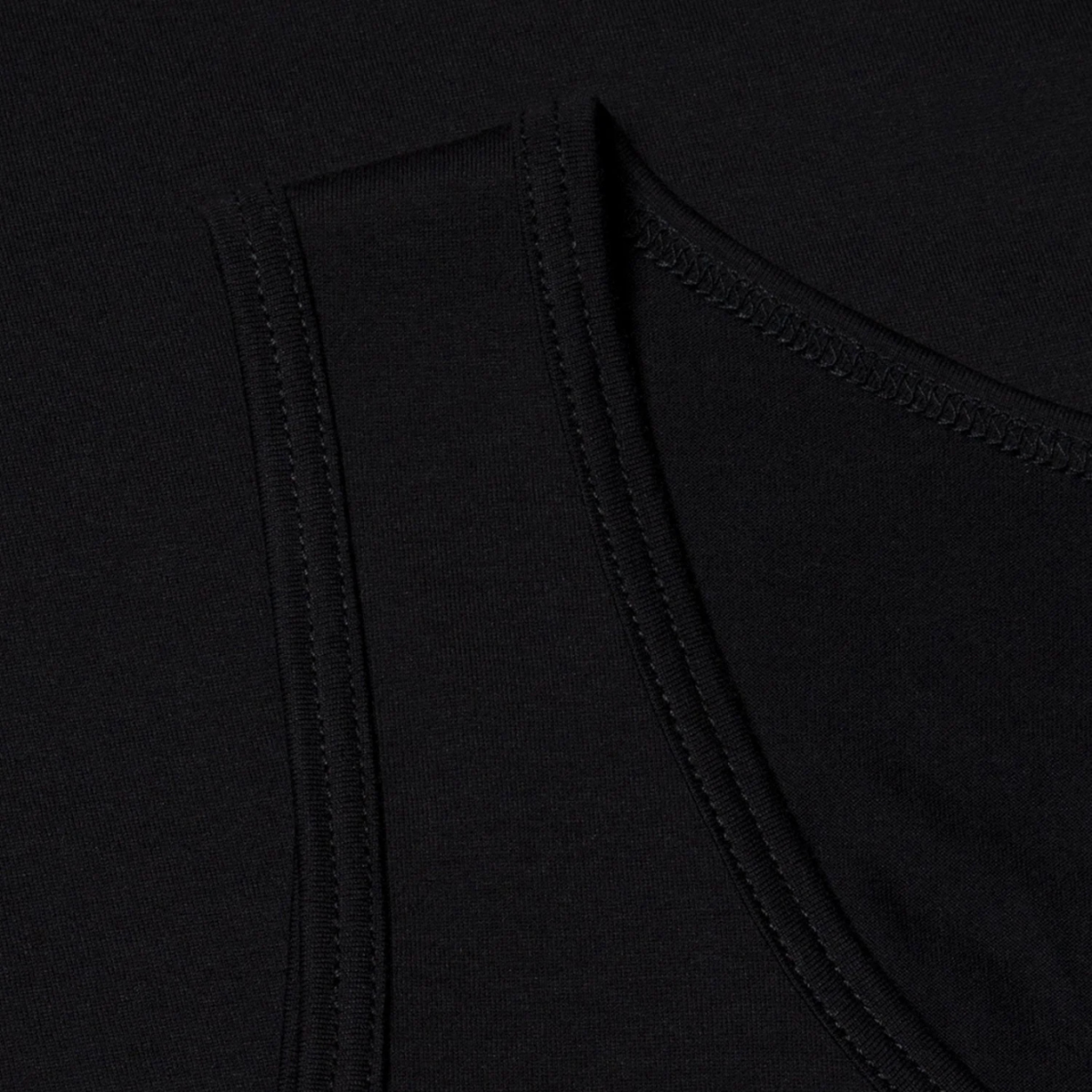 Black Superfine Cotton Underwear Vest