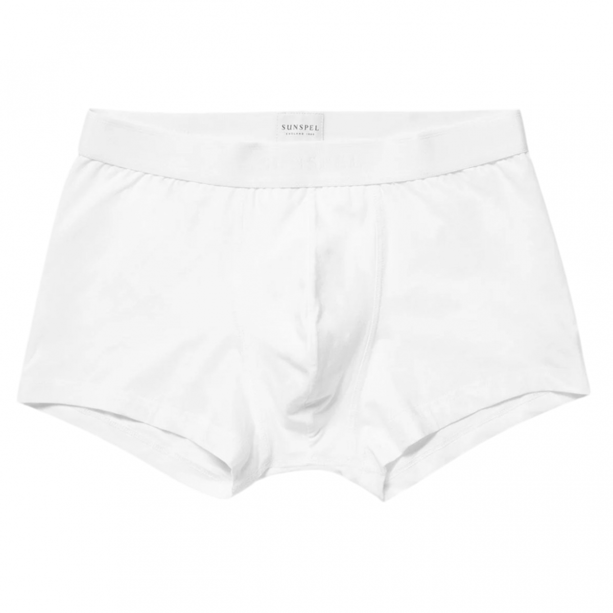 White Stretch Cotton Trunks