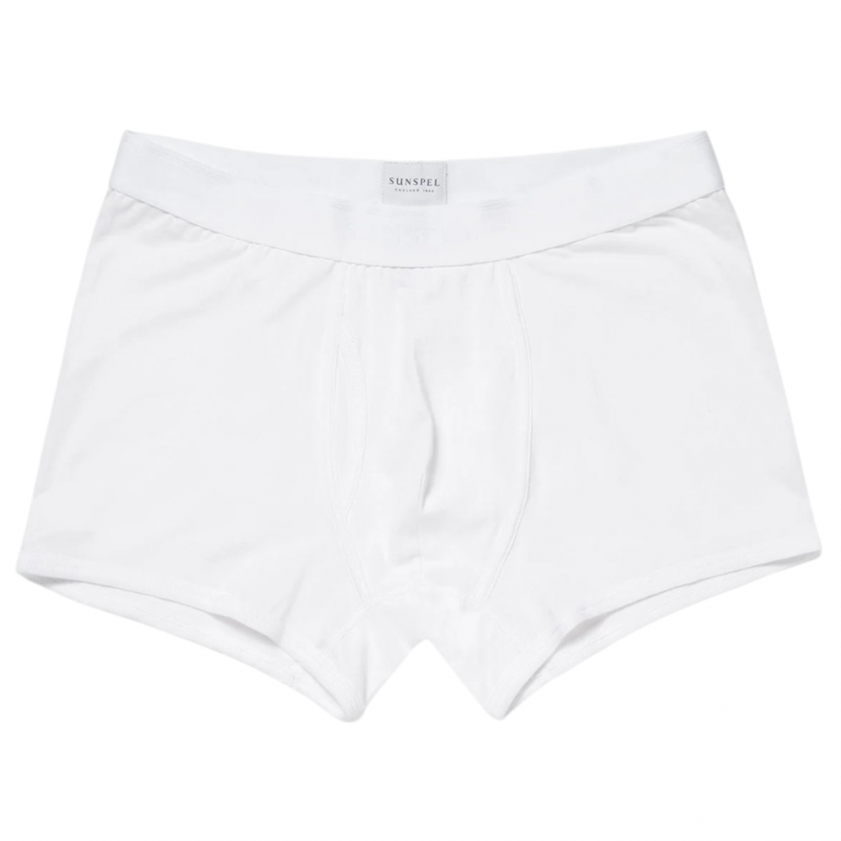 White Superfine Cotton Trunks