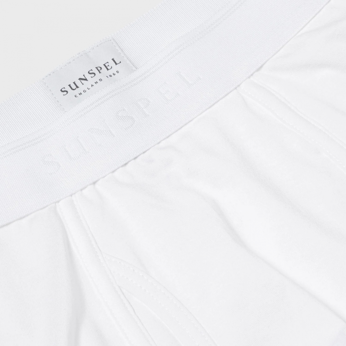 White Superfine Cotton Trunks