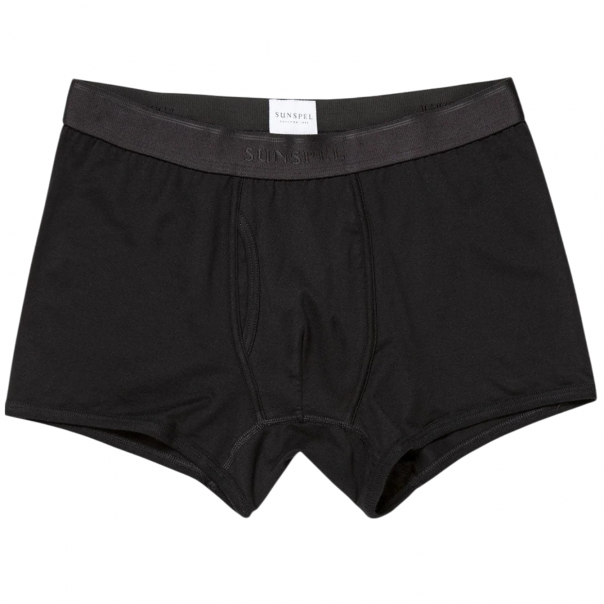 Black Superfine Cotton Trunks