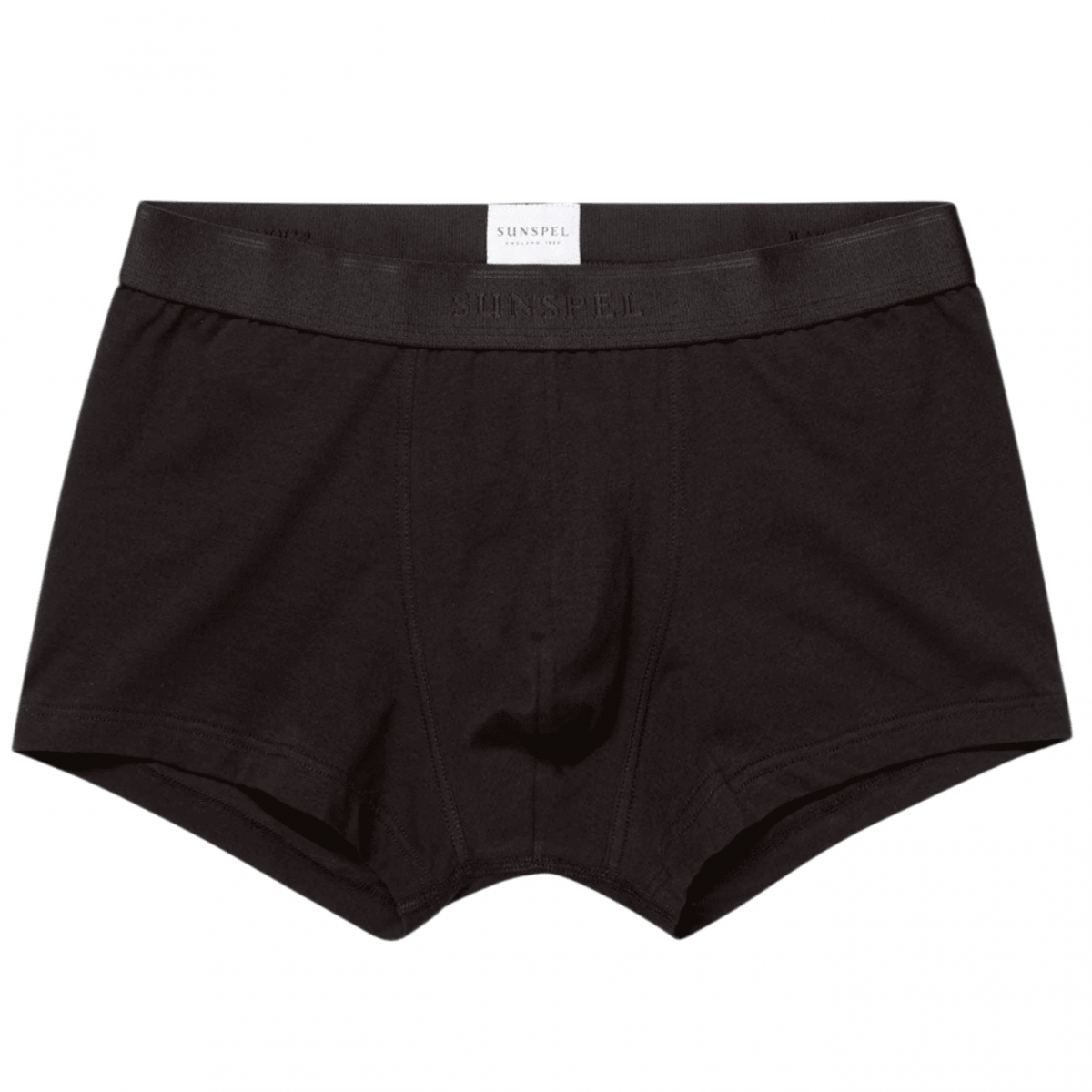 Black Stretch Cotton Trunks