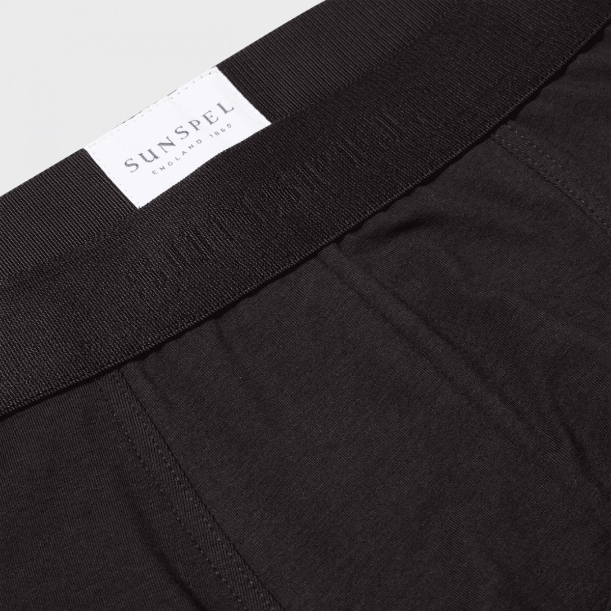 Black Stretch Cotton Trunks