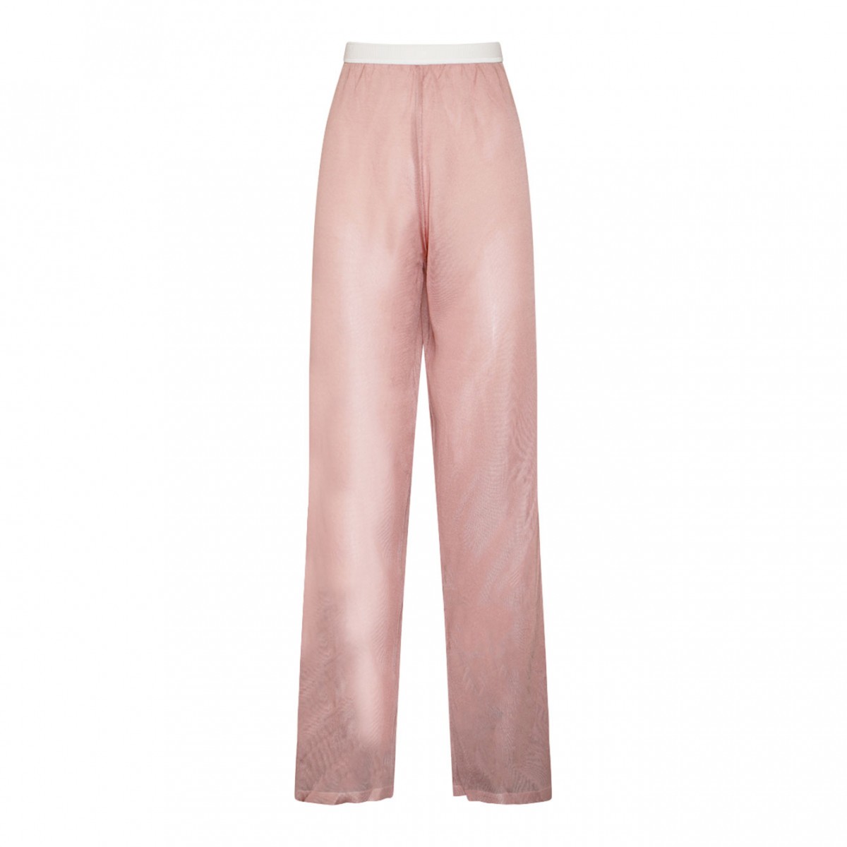 Rose Pink Knitted Construction Trousers
