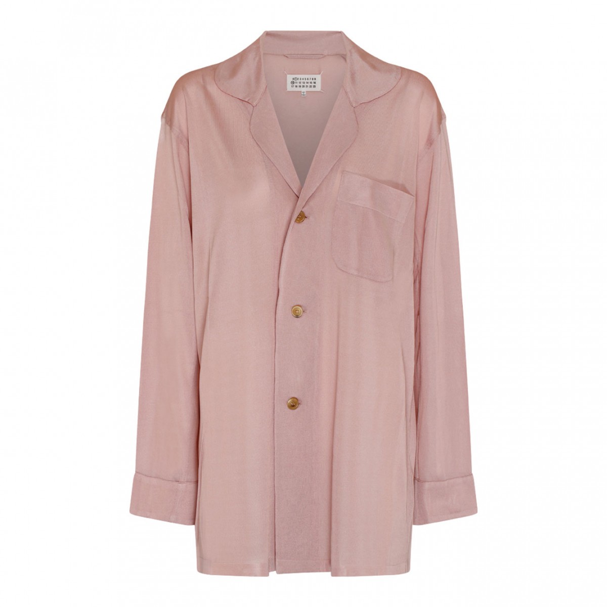 Rose Pink Oversized Button Up Blouse