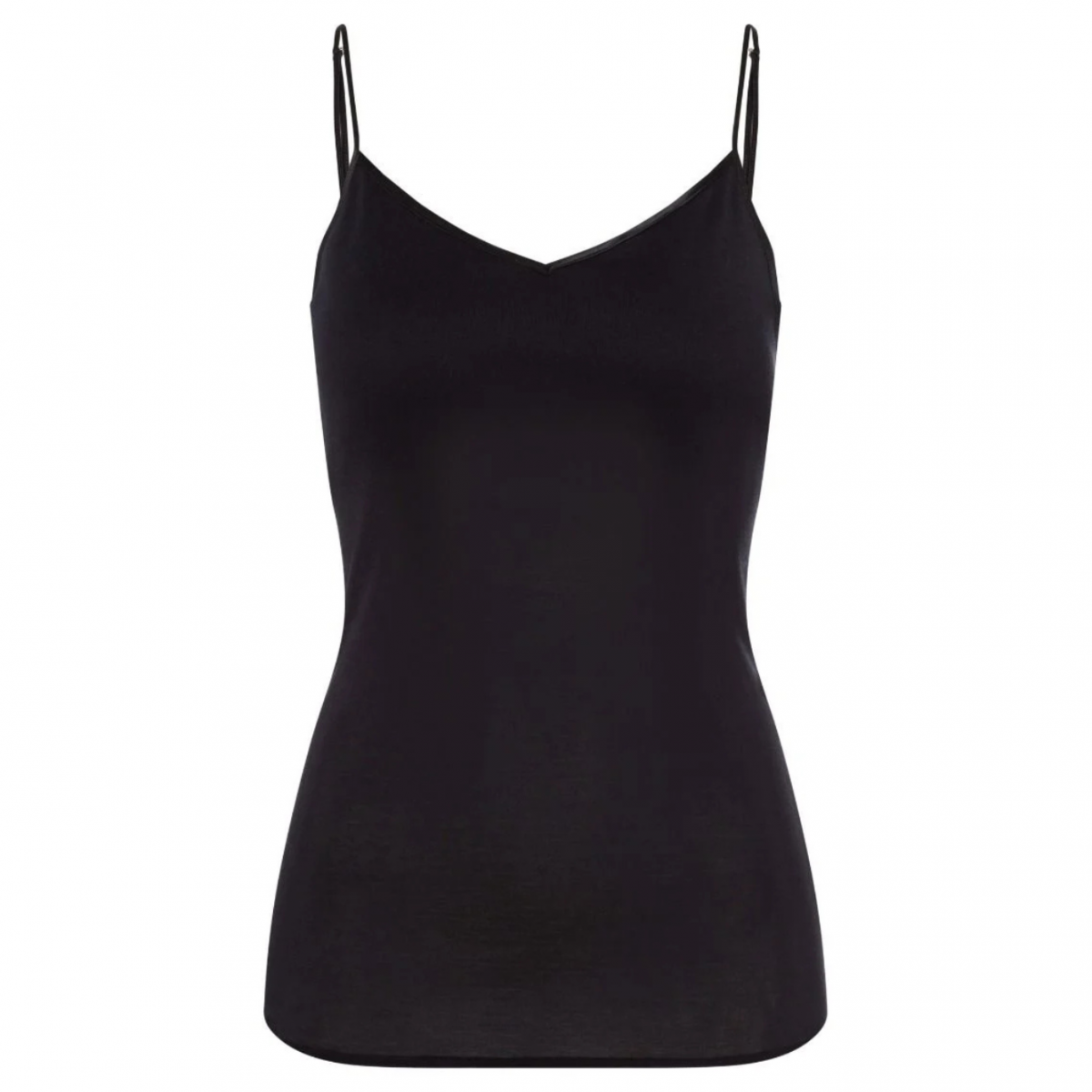 Black Padded Spaghetti Top