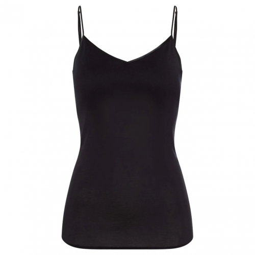 Black Padded Spaghetti Top