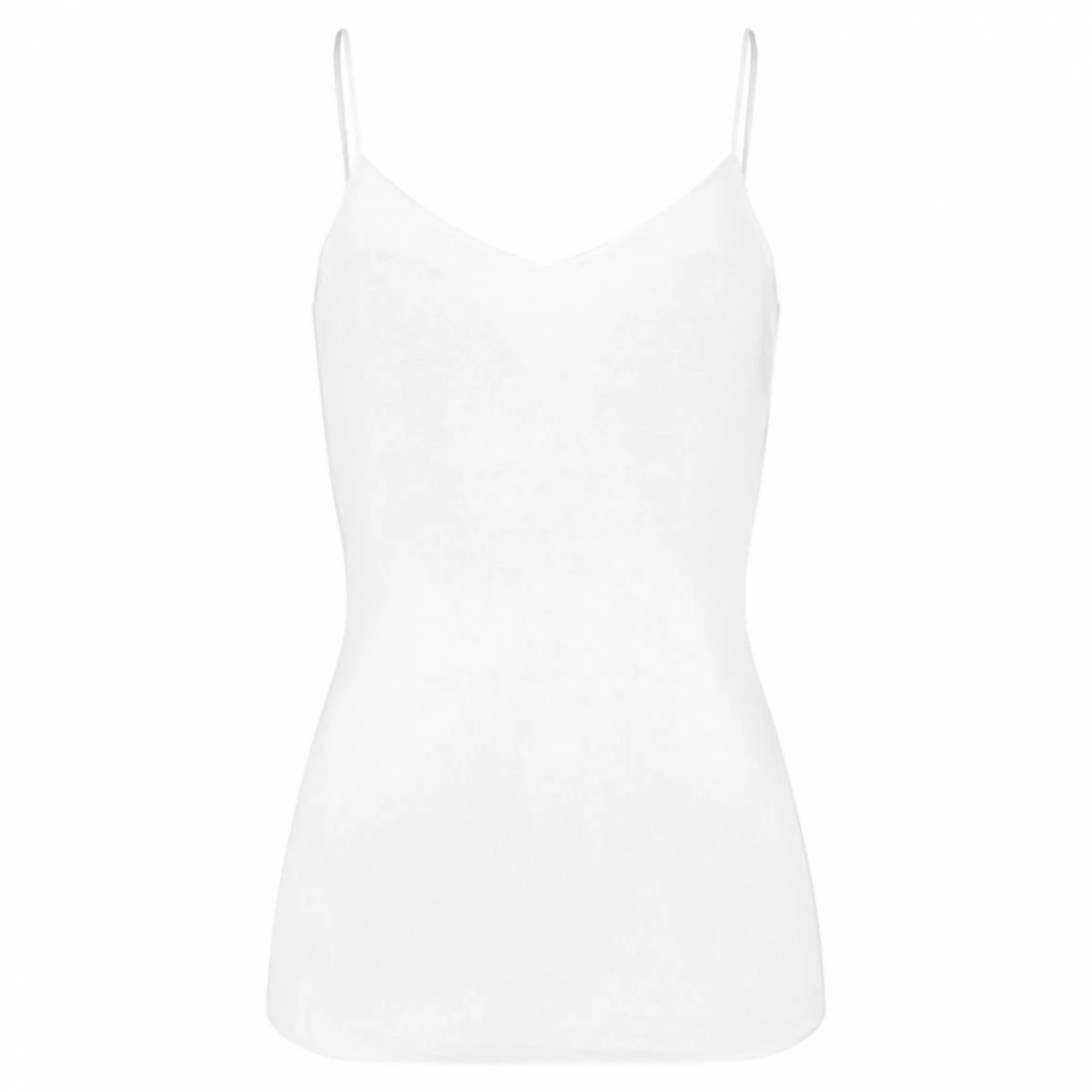 White Padded Spaghetti Top