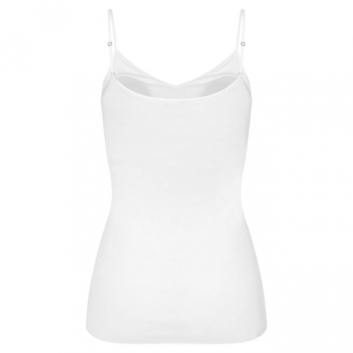 White Padded Spaghetti Top