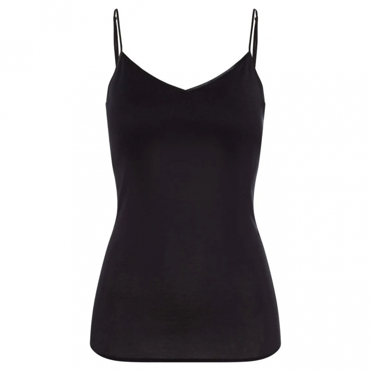 Black Padded Spaghetti Top