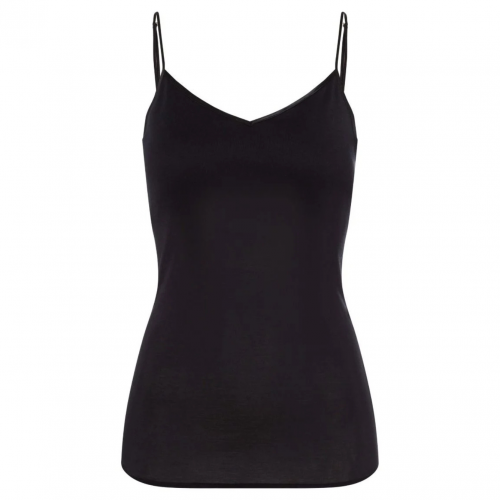 Black Padded Spaghetti Top