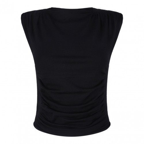 Black Ruched Top