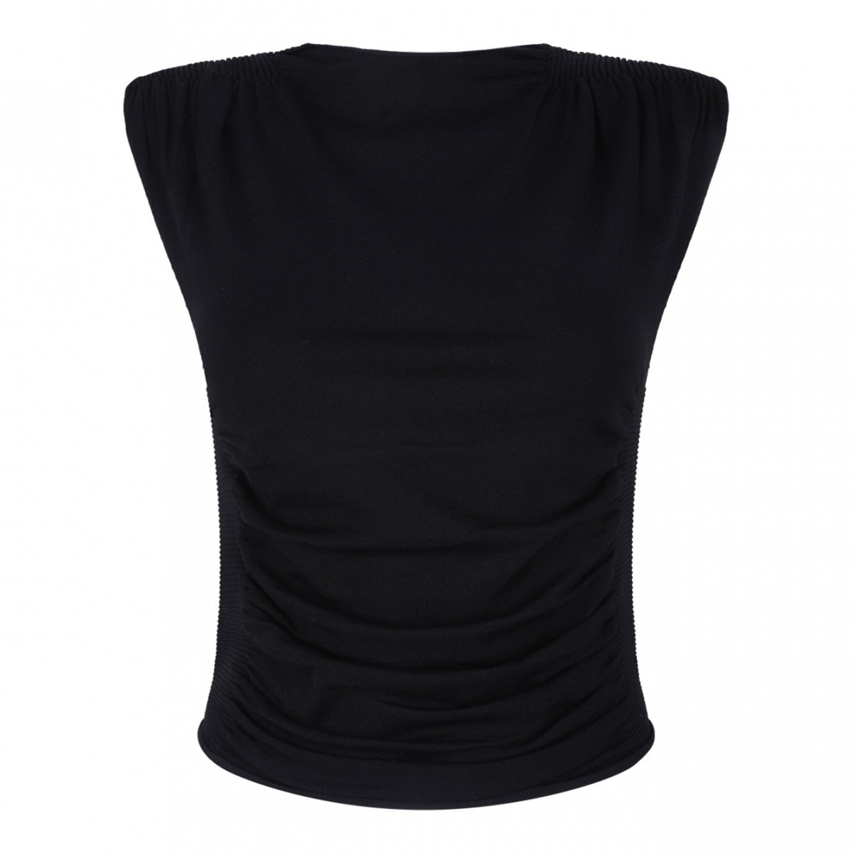 Black Ruched Top
