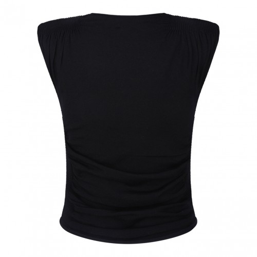 Black Ruched Top 2