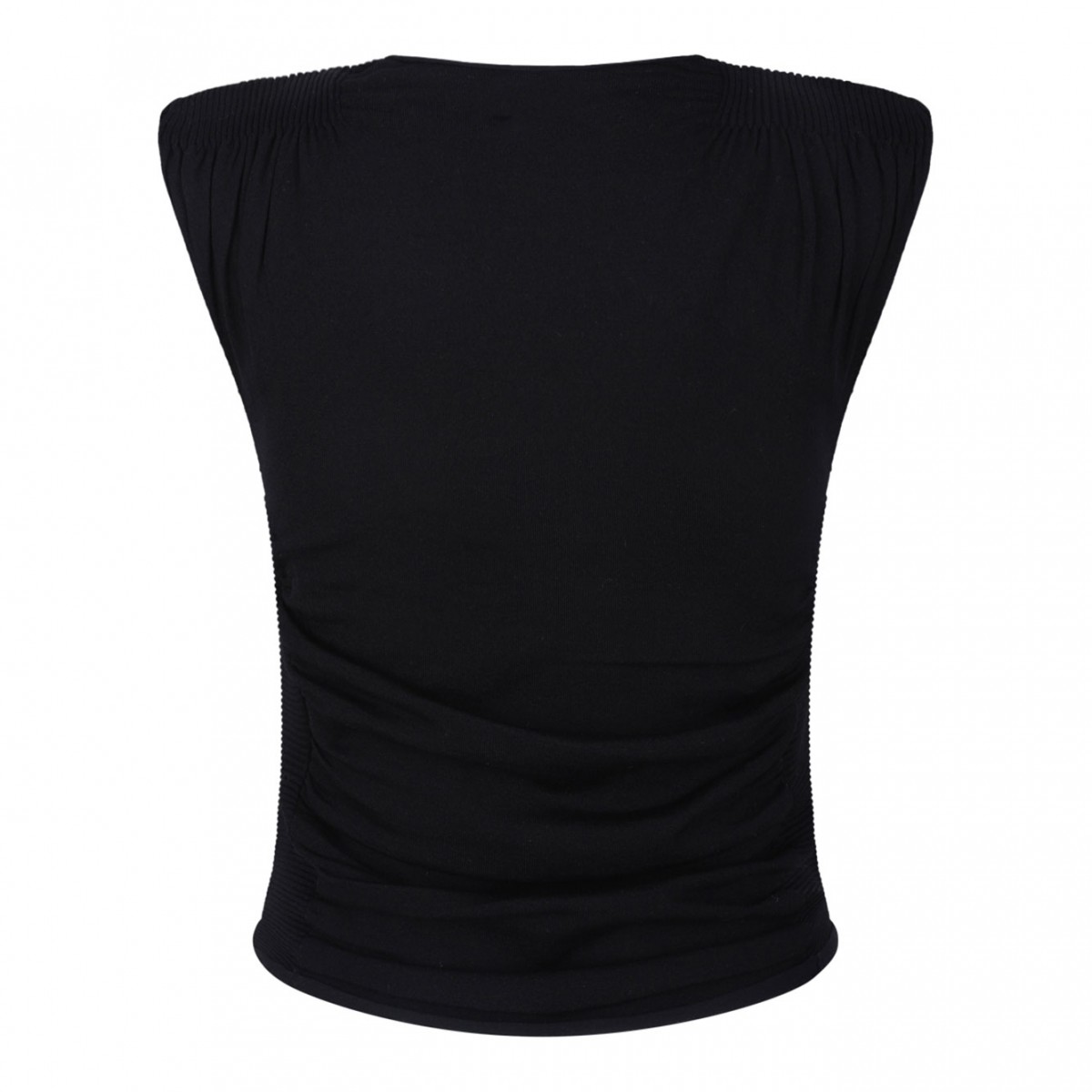 Black Ruched Top