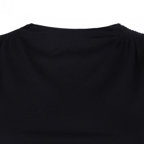 Black Ruched Top