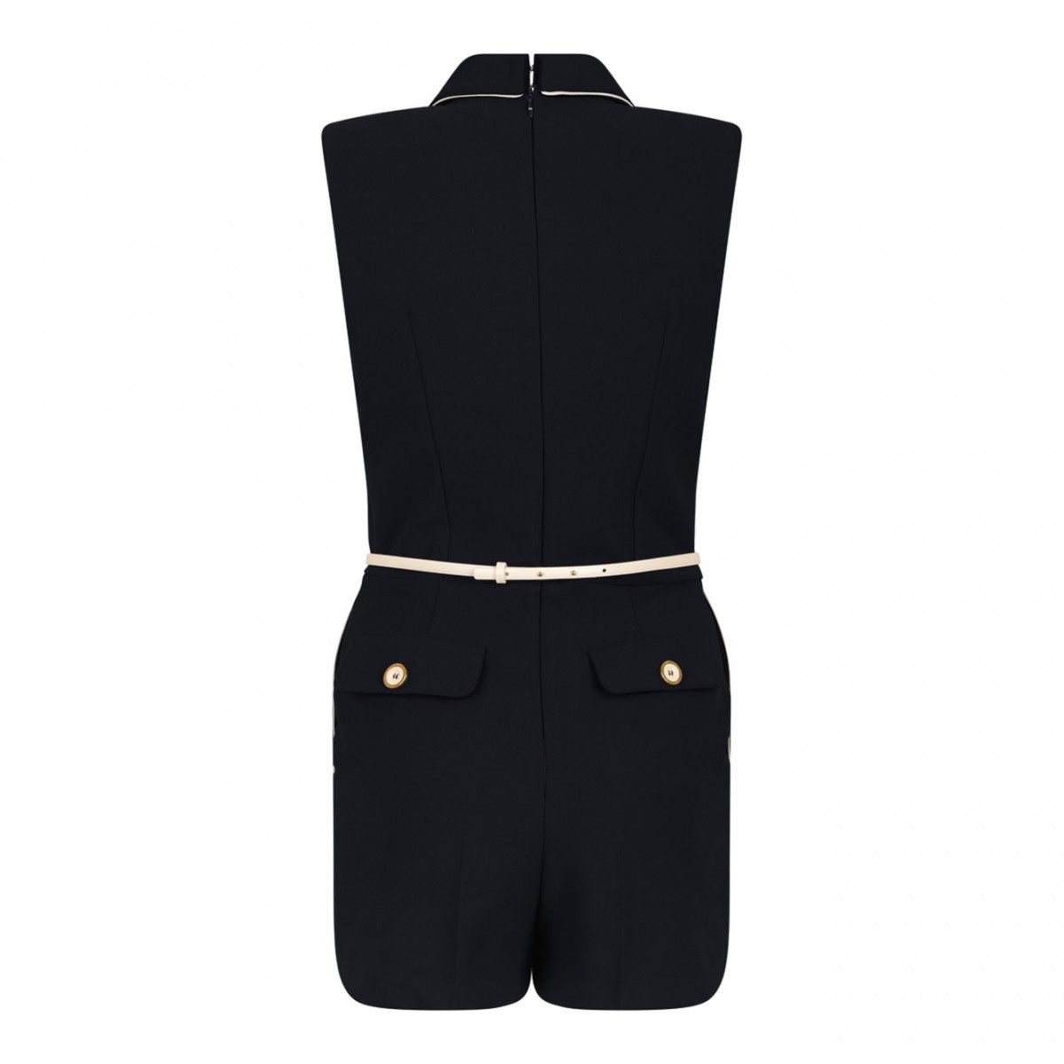 Black Double Breasted Jumpsuit