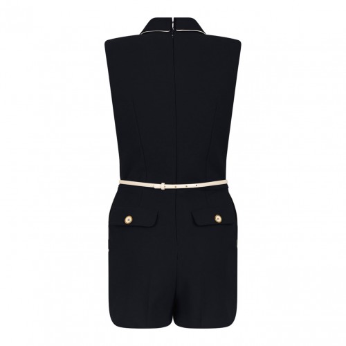 Black Double Breasted Jumpsuit