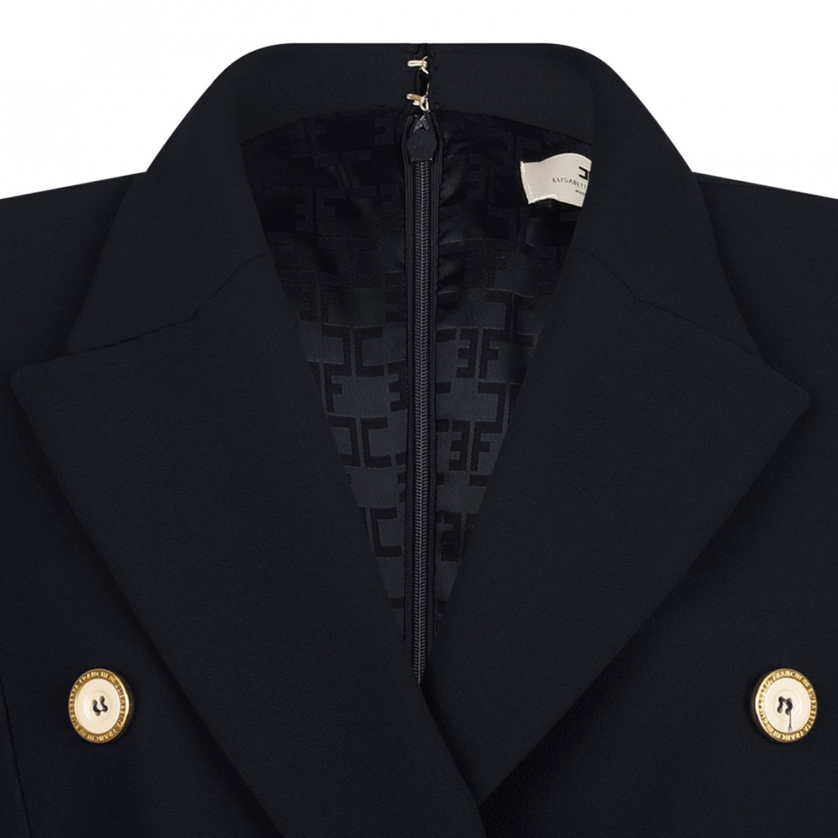 Black Double Breasted Jumpsuit