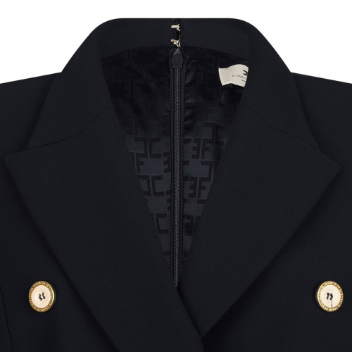 Black Double Breasted Jumpsuit