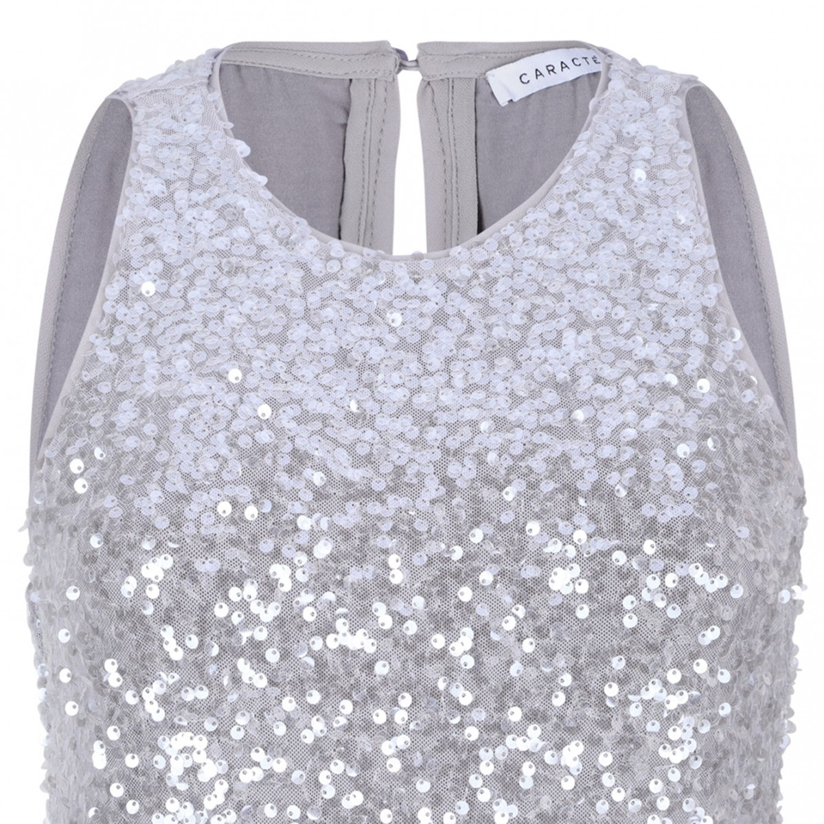 Silver Sequin Dress