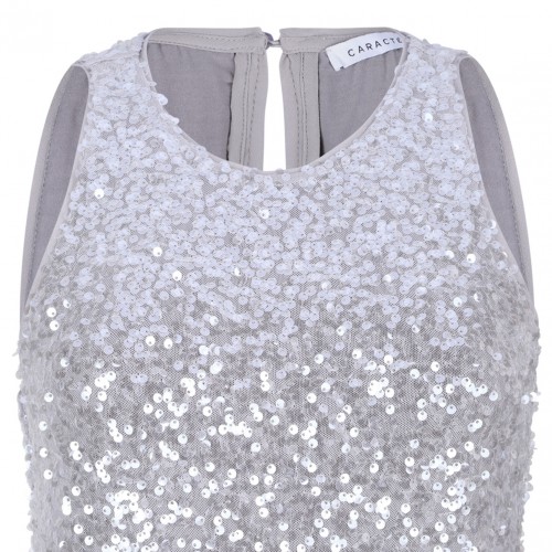 Silver Sequin Dress