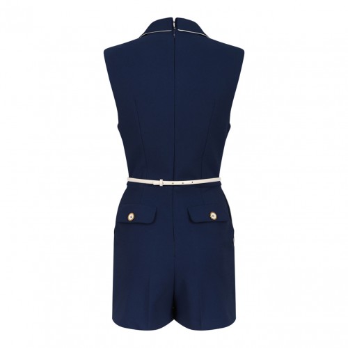 Navy Blue Double Breasted Jumpsuit 2