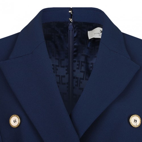 Navy Blue Double Breasted Jumpsuit