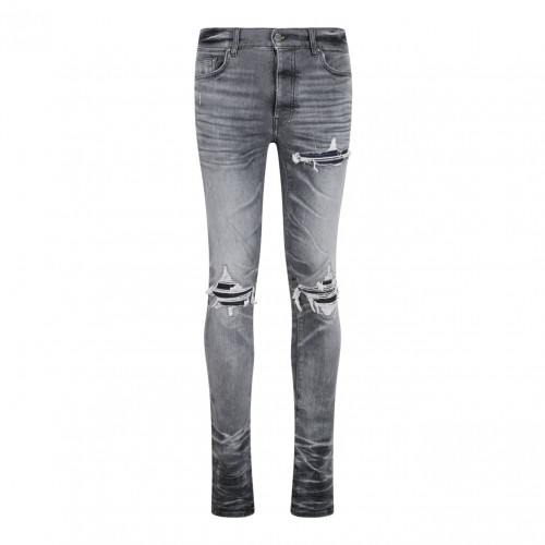 Grey Tapered Jeans