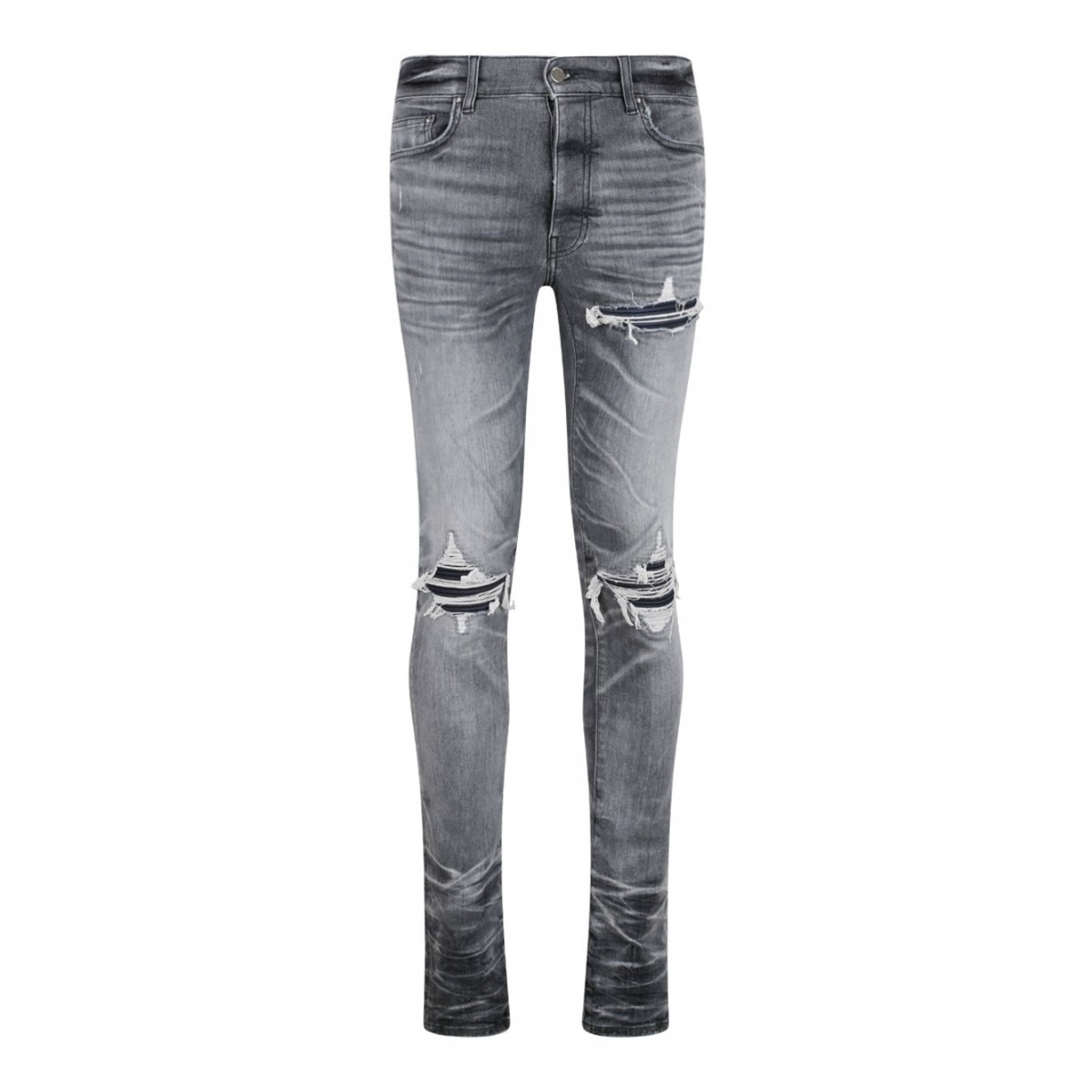 Grey Tapered Jeans