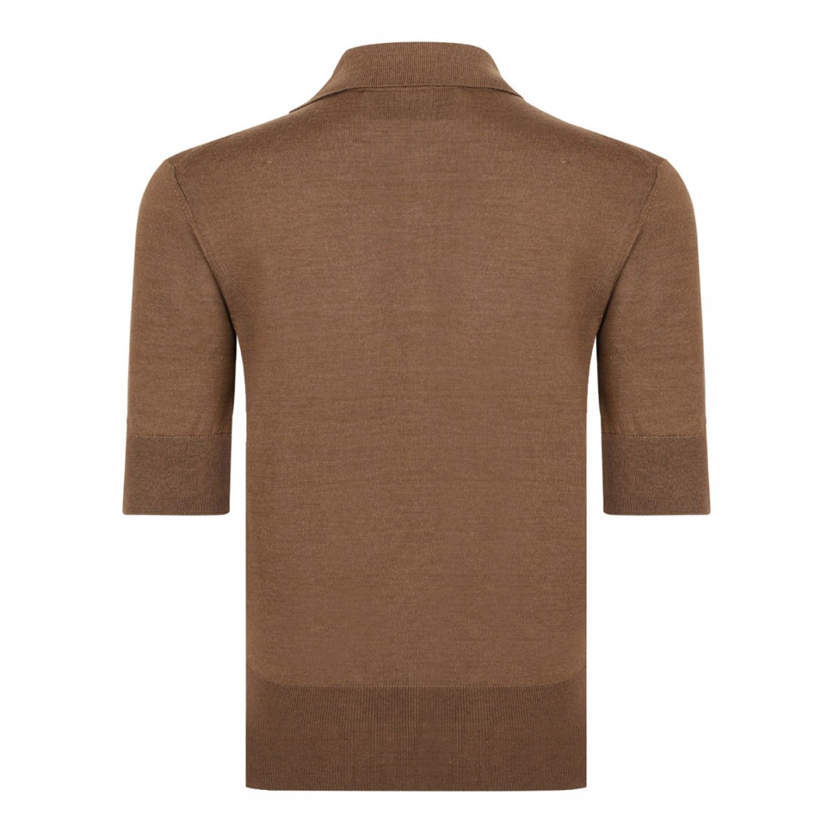 Brown Cotton Ami De Coeur Polo