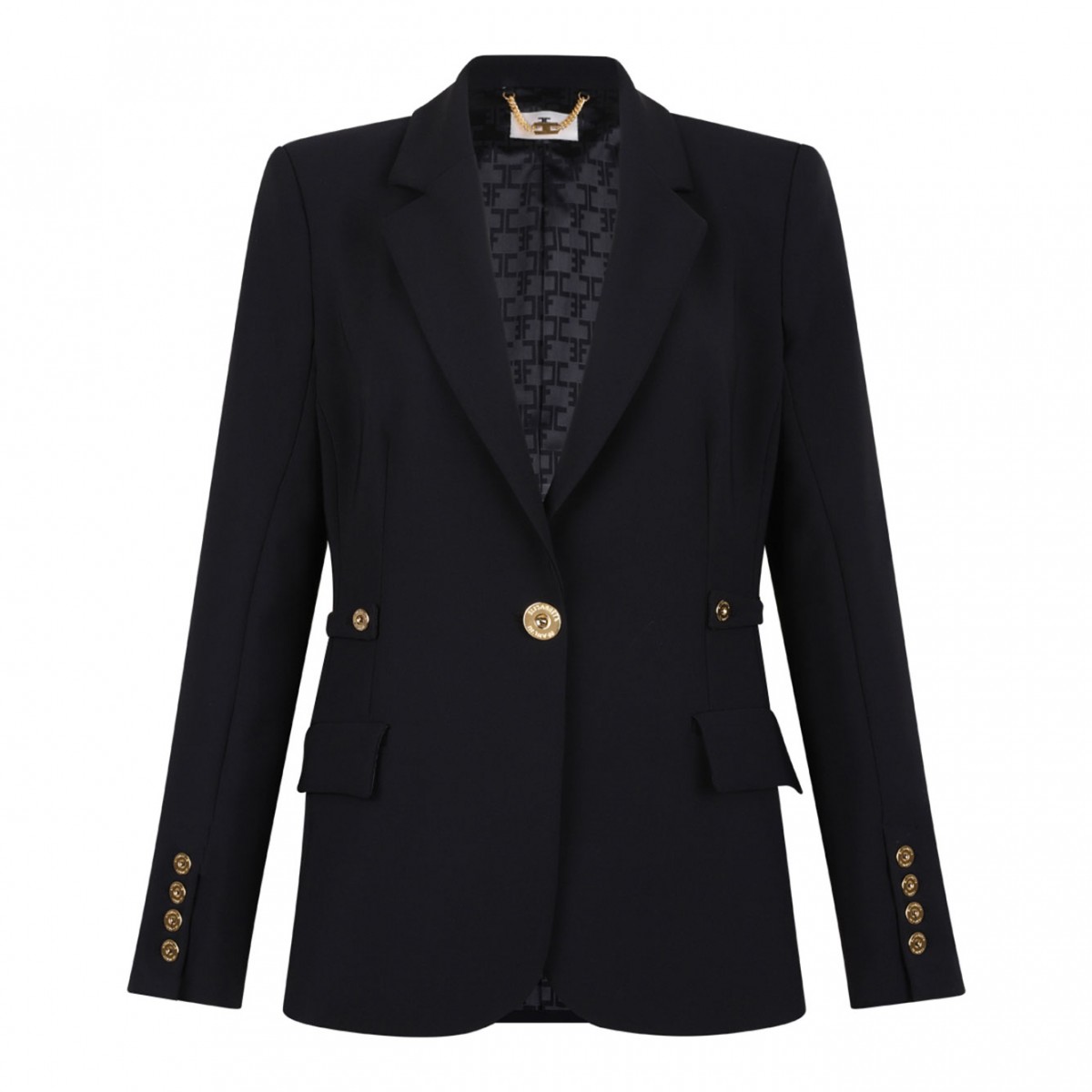 Black Jacket With Jewel Details