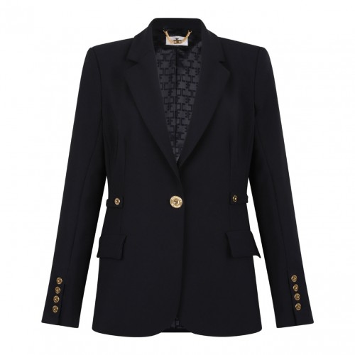 Black Jacket With Jewel Details